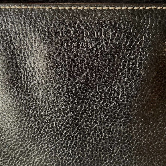 Kate Spade New York Black Pebbled Multi-Strand Handle Leather Shoulder Bag, Tote - Picture 11 of 12